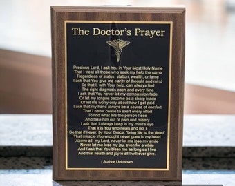 Doctor (Physician) Prayer Plaque