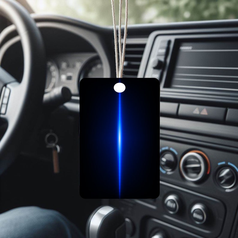 Blue Line Air Freshener Car Air Freshener, Vehicle Air Freshener, Custom Air Freshener Rectangle