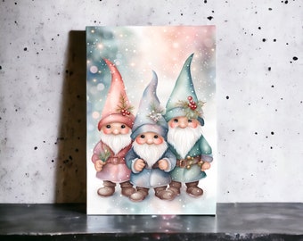 Acrylic Full Color Print- Pastel Gnomes