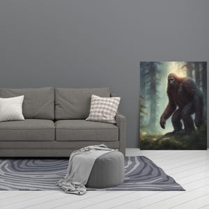 Bigfoot (Sasquatch) in the Woods- Acrylic Full Color Print