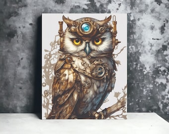 Acrylic Full Color Print- Warrior Owl