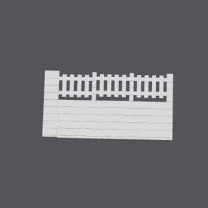 Model Railroad Retaining Wall Fence N Scale (no assembly)