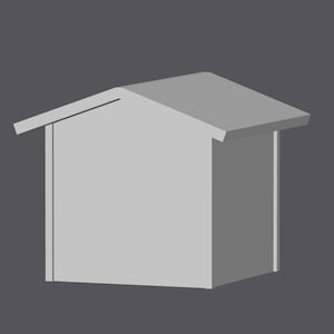 Model Railroad Storage Shed N Scale (no assembly)