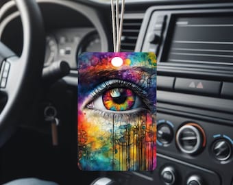 Psychadelic Eye Air Freshener- Car Air Freshener, Vehicle Air Freshener, Custom Air Freshener