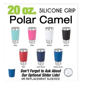 Personalized Silicone Grip 20 oz Insulated Tumbler (Engraved)