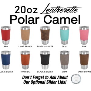 Personalized Leatherette 20 oz Insulated Tumbler (Engraved)