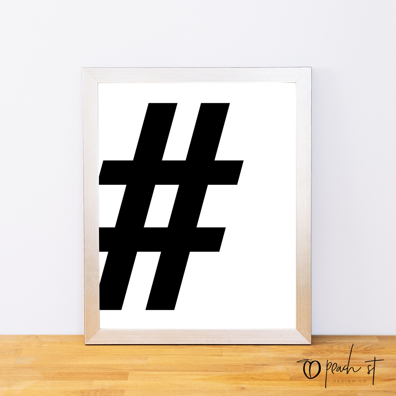 Hashtag, Typography Print, # Print, Printable Monogram, Printable Art ...