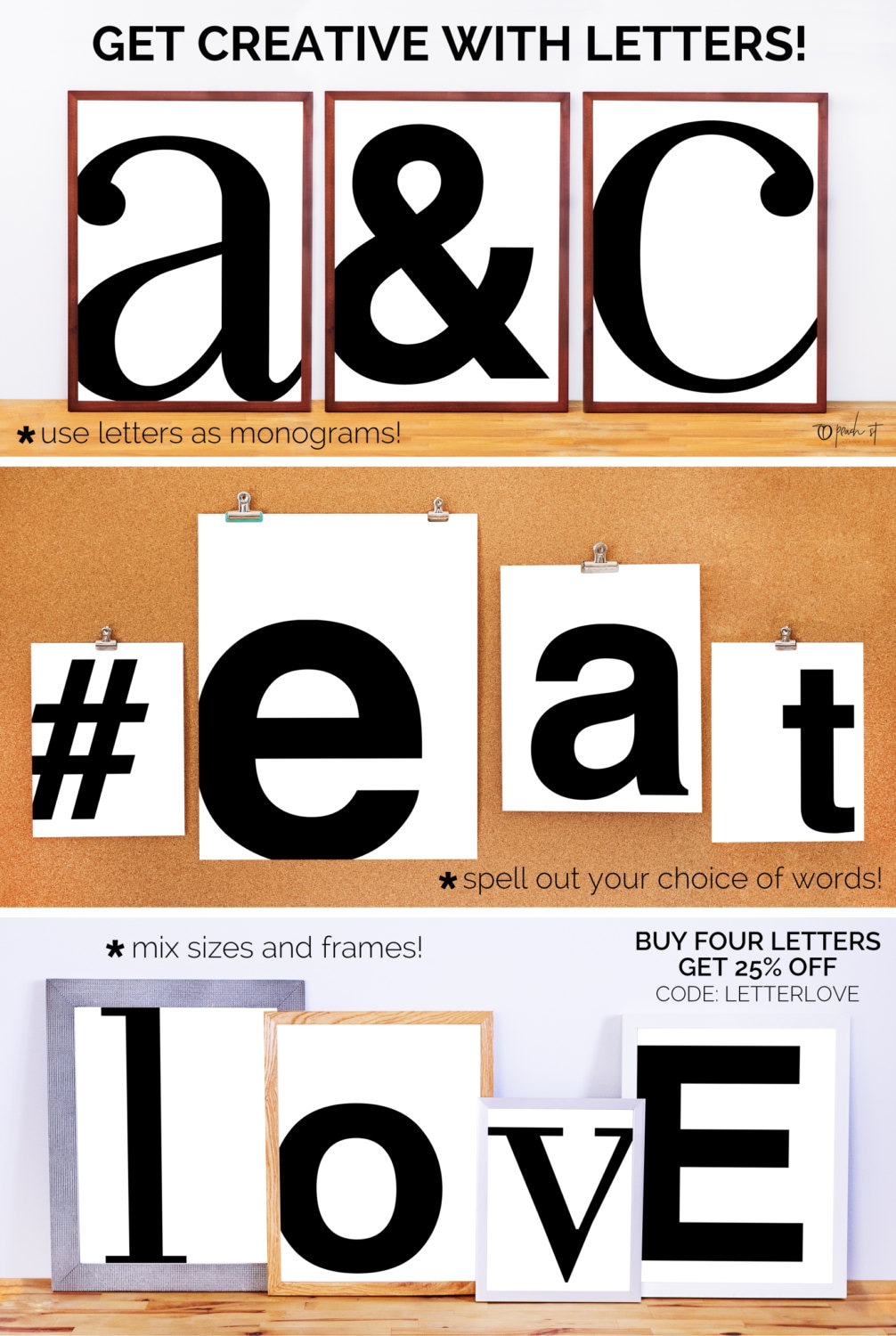 Letter R, Typography Print, Letter Print, Printable Monogram, Printable ...