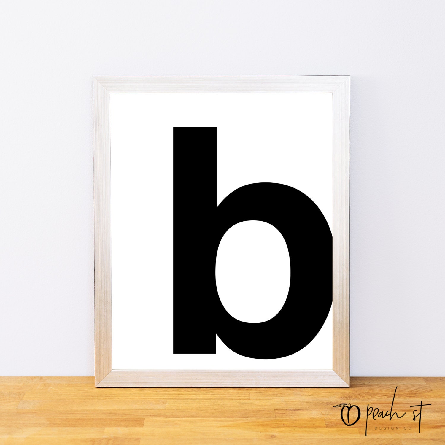 Lowercase Letter B, Typography Print, Printable Monogram, Printable Art ...