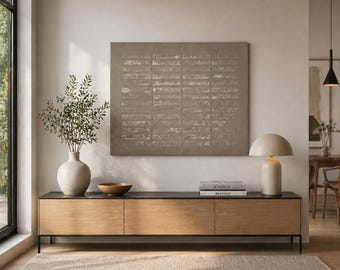 Handgemaltes abstraktes Gemälde – Einzigartig – Wabi-Sabi