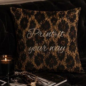 Leopard Print Kissen | Brown Cheetah Tierthrow-Kissen