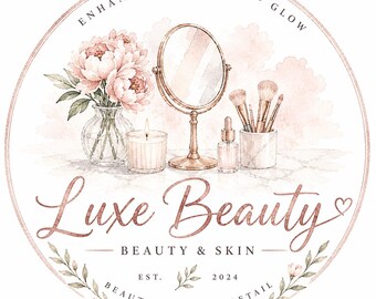 Watercolor Brand Design | Professional Logo Illustration | Beauty Logo