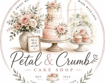 Watercolor Logo Design for Small Business | Elegant Branding Artwork