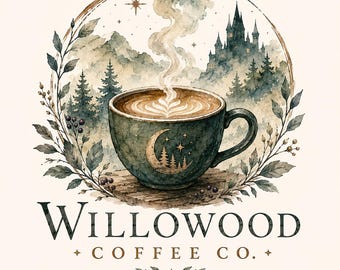 Custom Fantasy Logo Design, Magical Business Identity, Elegant Branding (Premade)