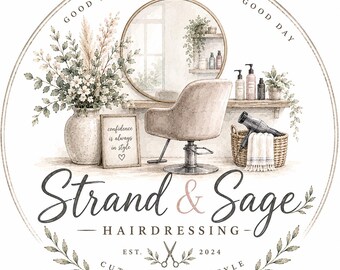 Luxury Watercolor Logo Design | Business Brand Artwork