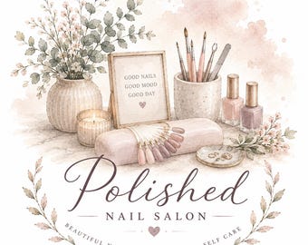 Luxury Watercolor Logo | Modern Small Business Branding
