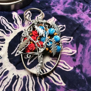 Grateful Dead Inspired Tree of Life Beaded Sculpture