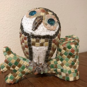 Mosaic Owl Figurine