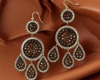 Boho Earrings | Boho Jewelry| Beaded Earrings | Myuiki | Handmade | Chandelier Earring | Perlenohrringe | Statement Earrings