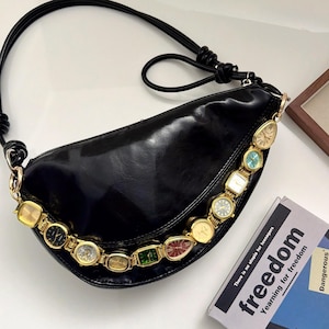 Gold Watch Shoulder Bag Strap, Vintage Timepieces Handbag Accessory, Purse Watch Dial Chain