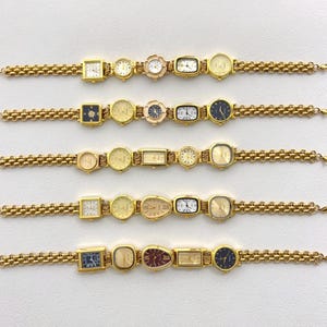 Punk 5 Watches Choker Necklace, Vintage Clock Necklace, Handmade Gold Watch Chain Choker, Y2K Layered Necklace for Women, Birthday Gift
