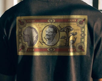 T-Shirt Monnaie Panafricain | Cheikh Anta Diop | Vêtement anticolonial | Art Décolonial Africain | Cadeau Histoire Afrique