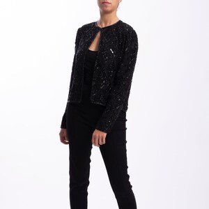 80s Woman Vintage Jacket - Embroidery Vintage Bolero - Vintage Woman Short Blazer