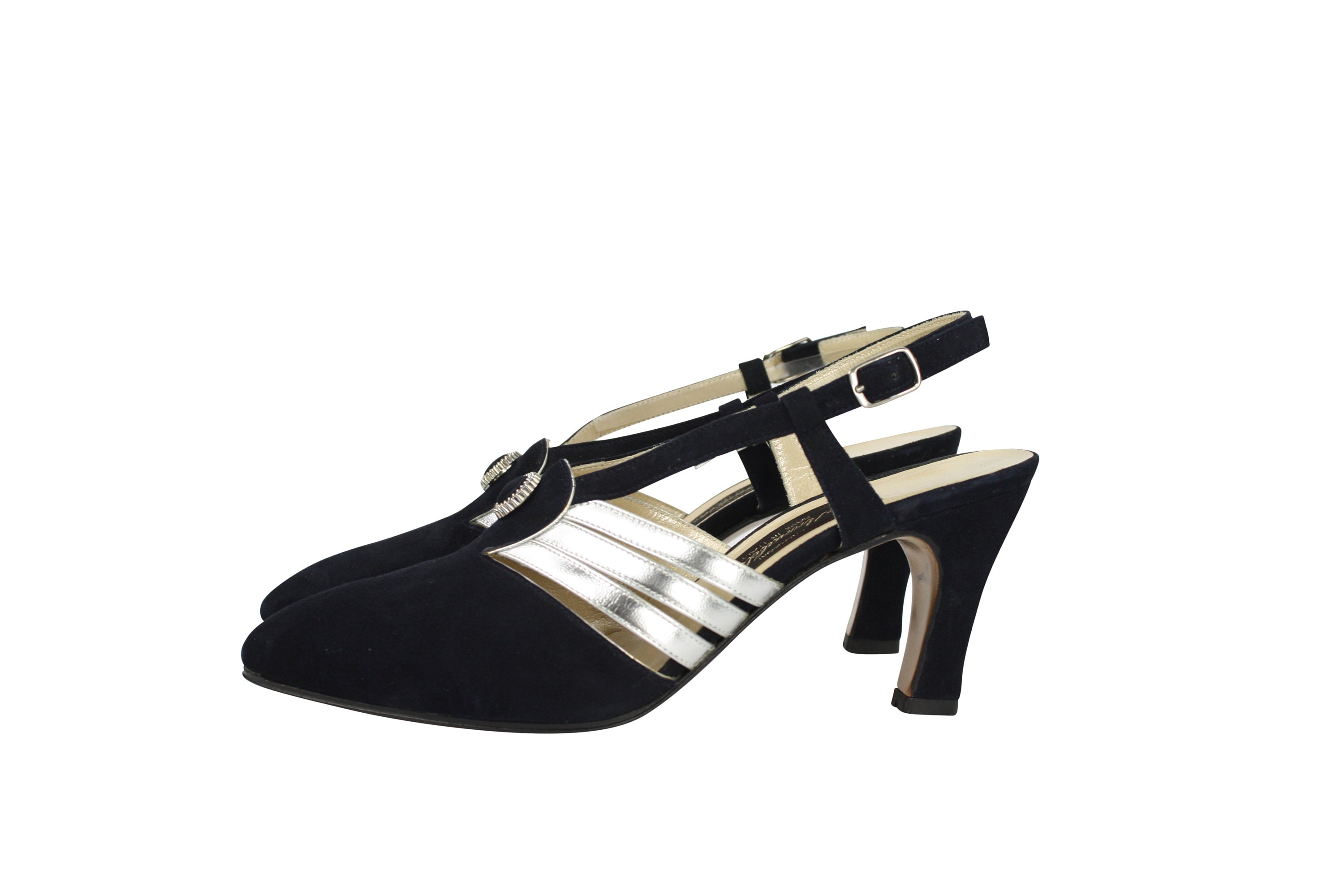 vintage black sandals