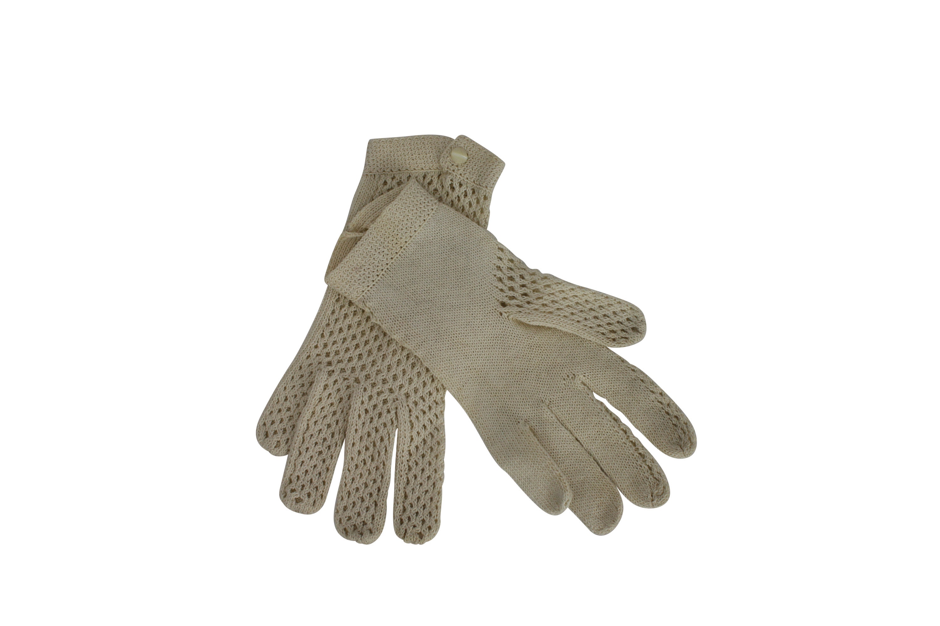 Gucci White Lace Short Gloves Size 6.5/S - Yoogi's Closet