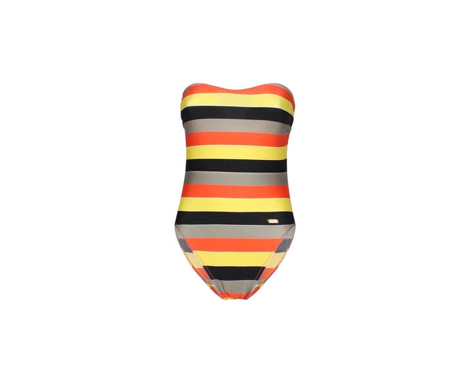 Pierre Cardin Vintage Woman's Swimsuit-  Striped Vintage Beachwear - Pierre Cardin Womans Vintage Bodysuit