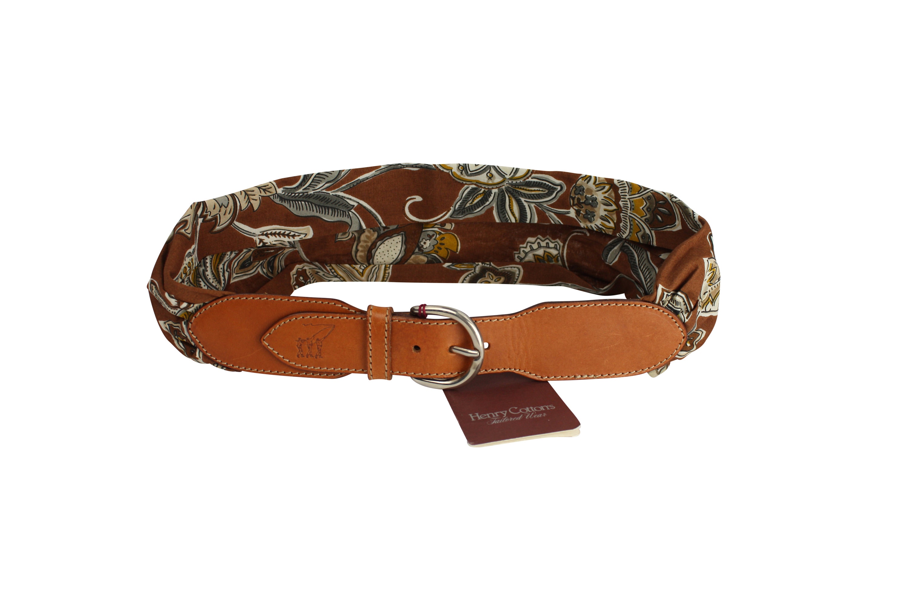 7499 Cotton Jacquard Floral Designer Waist Belt Fashion Vintage WOMENS ROSE EMBROIDERED Western Cowgirl Cowboy Floral  main image 4