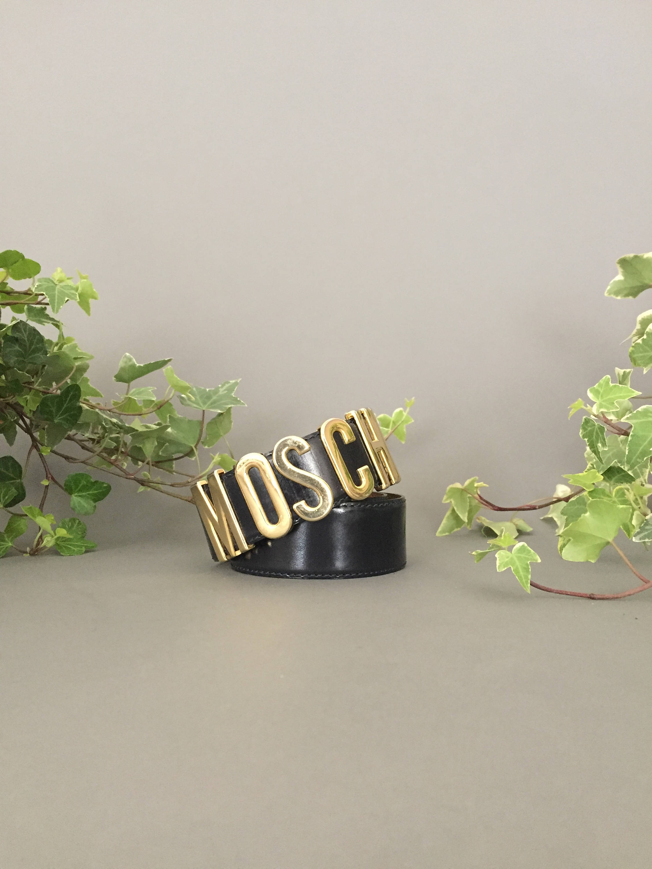Moschino vintage belt 90s Moschino Silver Leather Belt - Lucky Vintage main image 3
