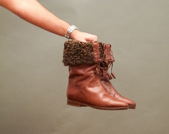 Vintage Fuzzy Bootie For Her