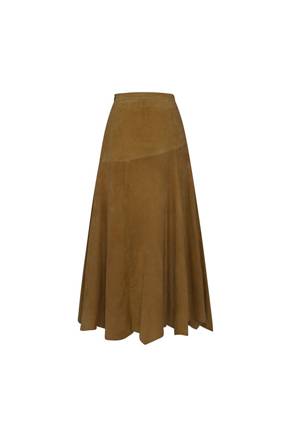 Vintage Suede Skirt - 70s Style Vintage Skirt
