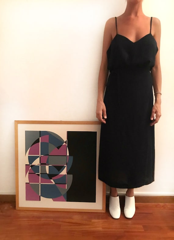 v neck black dress Black Textured Deep V Neck Sleeveless Mini Dress