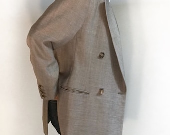 Vintage Antonio Fusco Blazer – Italian Wool Double-Breasted Jacket, Size Small