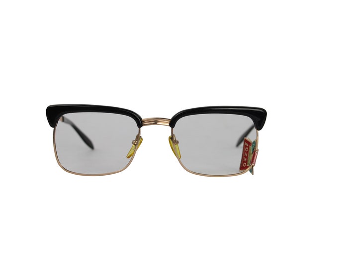 Black Browline Iconic Vintage Frame From 60s - Vintage Unisex Frame - Browline Frame
