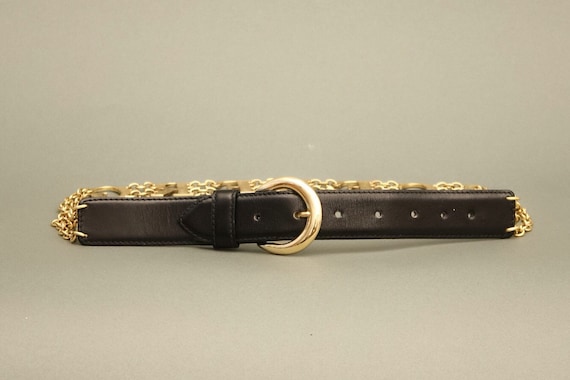 Vintage Iceberg Chain Leather Belt - Etsy display picture 3