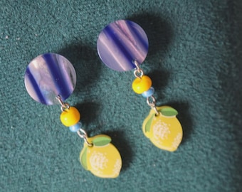Lemon earrings
