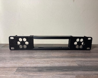 MikroTik hAP lite 10-Inch Rack Mount – Black - Honeycomb Bracket for Homelab