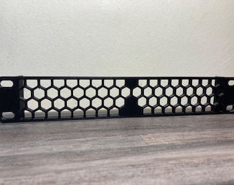 10-Inch Honeycomb Rack Blanking Plate – Black - 1U Ventilated Panel for Homelab Cabinets
