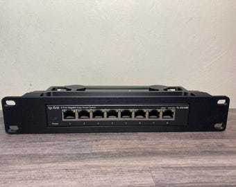 TP-Link TL-SG108 10-Inch Rack Mount Kit - Black | 1U Homelab Network Rack Shelf