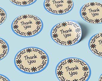 Aangepaste KLEUREN Ronde bedankstickers, etiketten, 40 mm. VEELVOUD VAN 24. Perfect voor bestellingen en verpakkingen van Etsy-klanten. Kringen