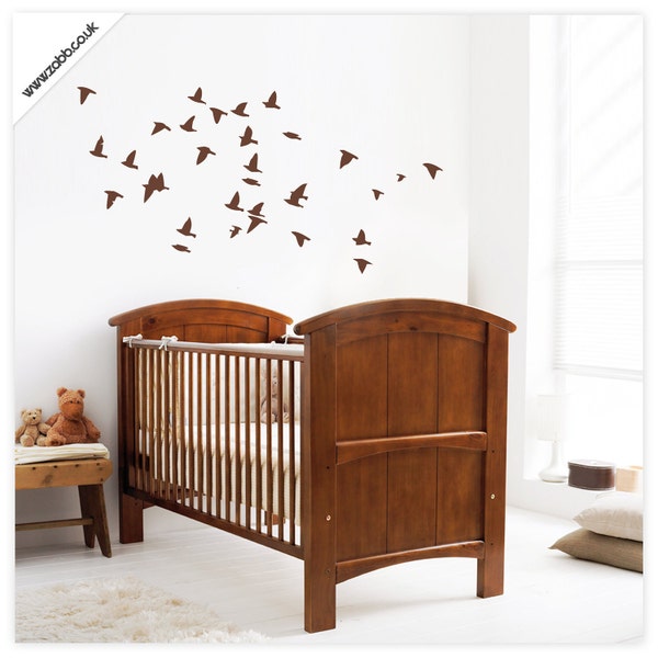 Flying flock of birds vinyl wall sticker