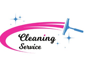 Schoonmaakservicelogo voor je bedrijf