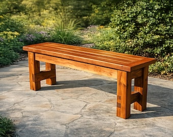 DIY Farmhouse Bench Plans | 72” Wooden Bench | Easy Beginner Build PDF