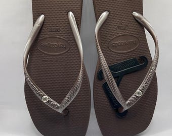 Square havaianas flip flop cafe size 7