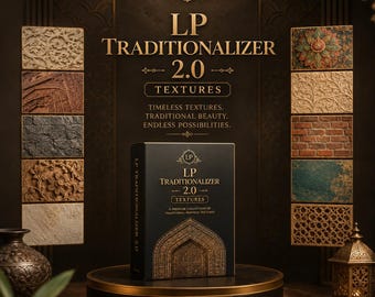 LP Traditionalizer 2.0 – Texture Brushes for Procreate | Realistic Paper, Grain & Traditional Art Effects Brush Pack