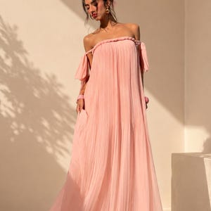 rope strap a-line maxi dress Linen Rope Dress