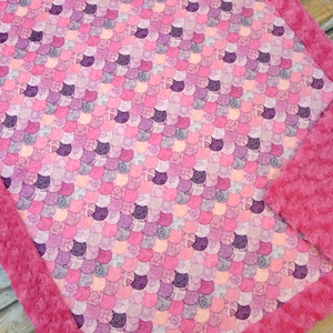 Mermaid Baby Blanket - Minky Baby Blanket - Girl Blanket - Personalized Minky Blanket - Name Blanket